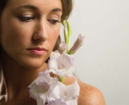 blotchy skin with spots